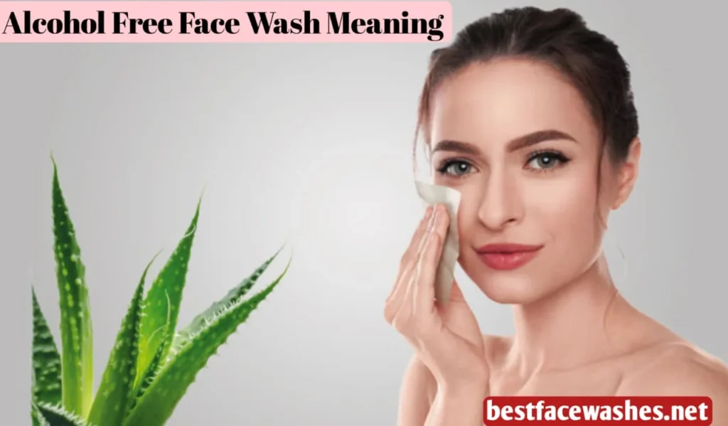 Alcohol Free Face Wash Meaning